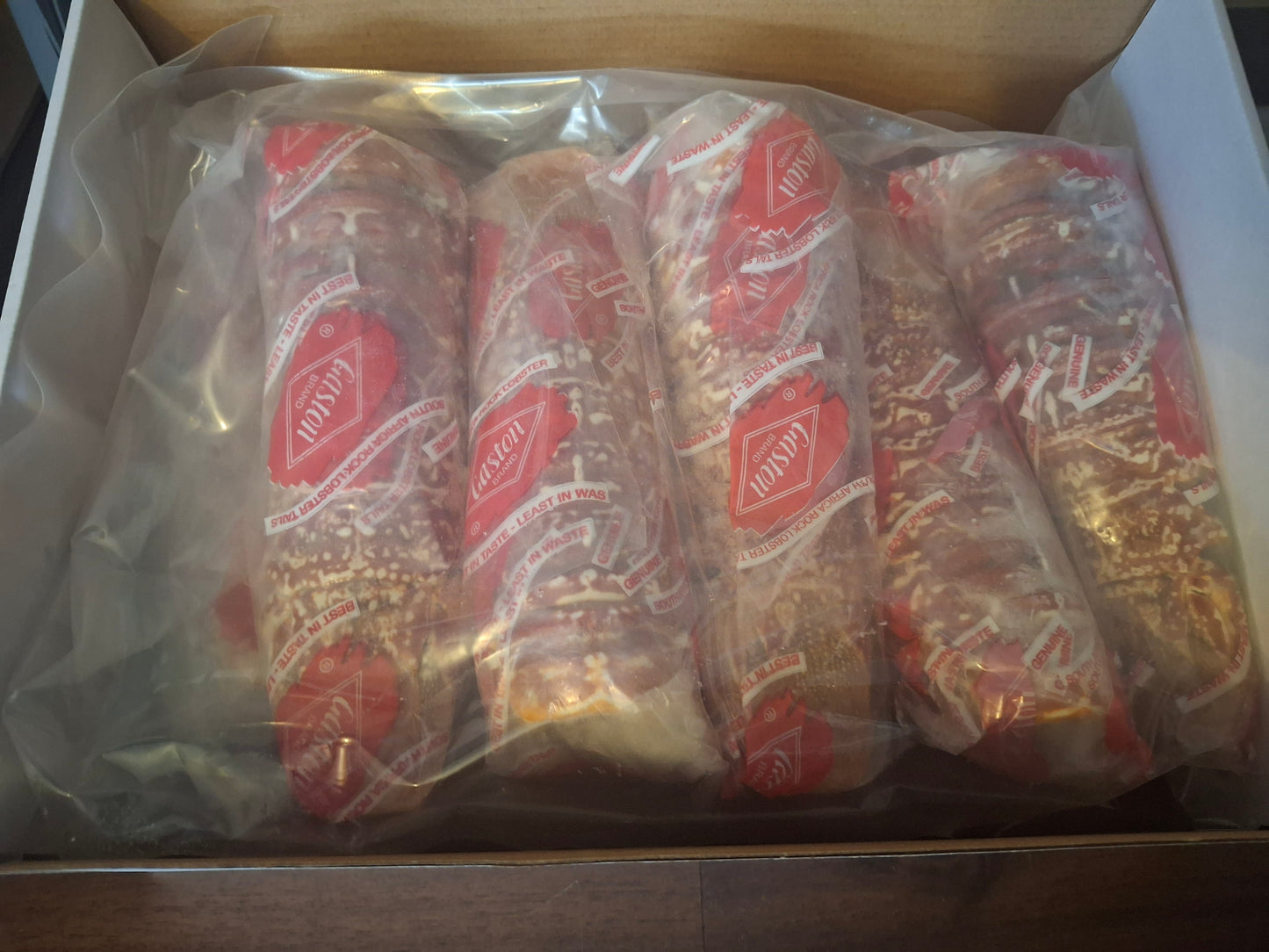 South African F1 Cold Water Lobster Tails 6-7oz. Sale 28.00 ea..
