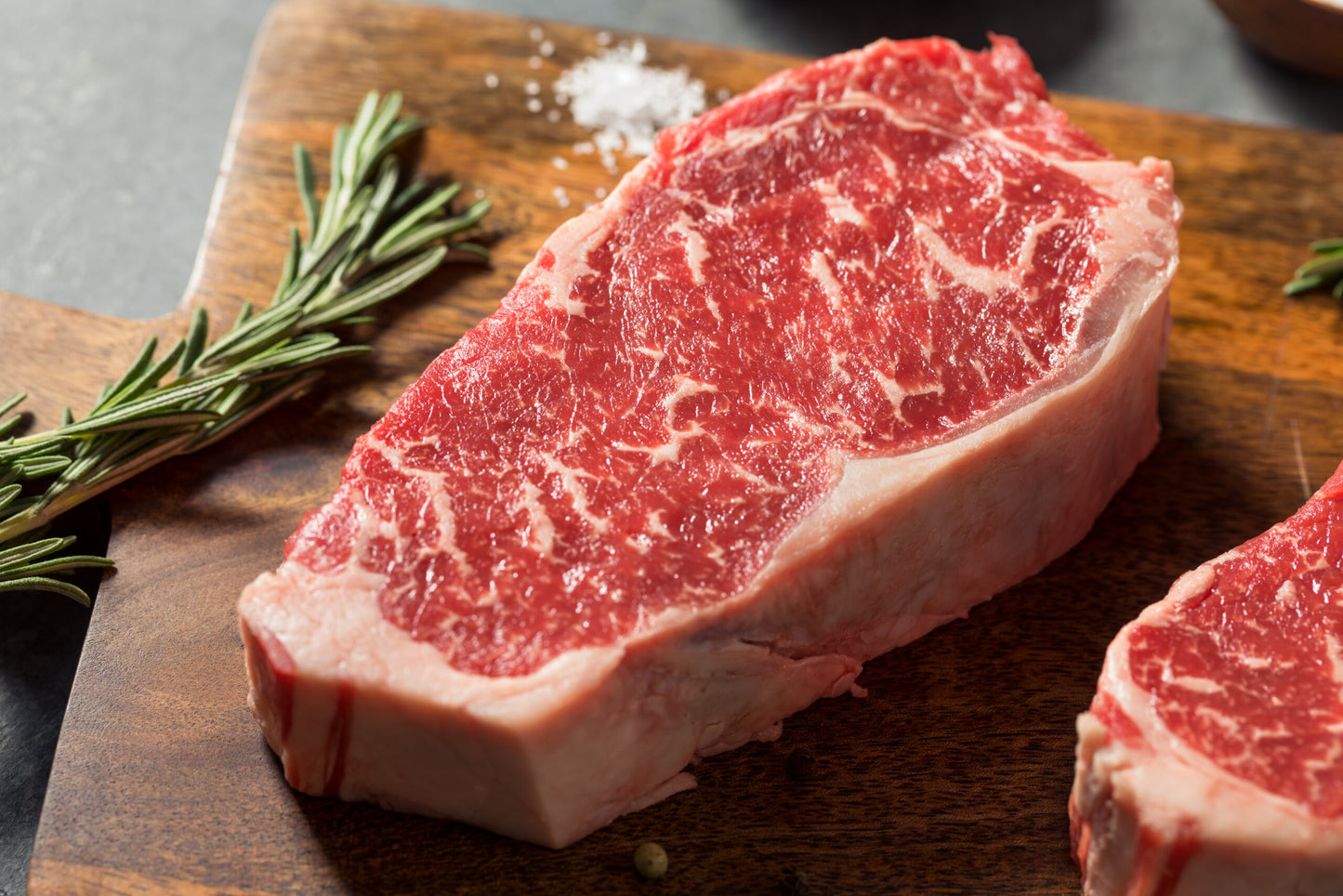 Australian Waygu N.Y. Strip Steak 14 oz. $75ea. Buy 3 Steaks get 4th free $225