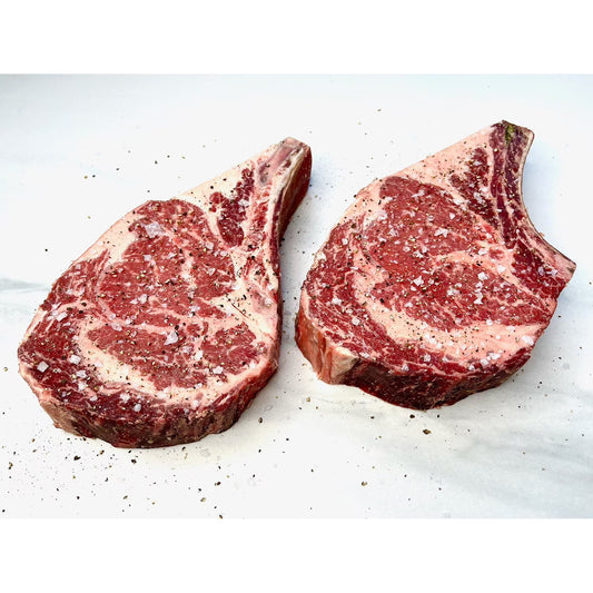 18 0z Cowboy Steak USDA CHOICE BLACK ANGUS $29.99 EA.