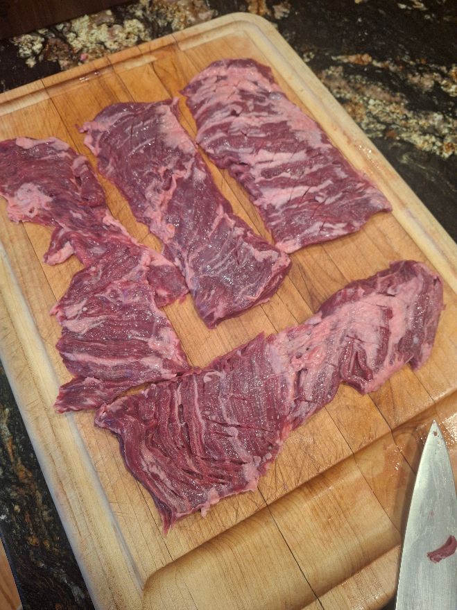Skirt Steak " Outer cut " Bundle Package! Free overnight Illinois shipping only!