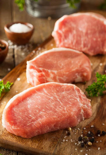 8 oz Premium Pork Chops, Center Cut, Boneless pork