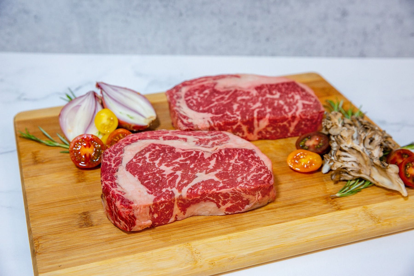 Australian Waygu Ribeye BMS 6-7  $85ea. Buy 3 Steaks get 4th free!