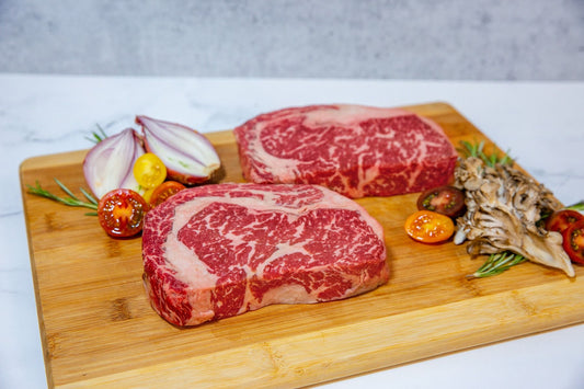 Australian Waygu Ribeye BMS 6-7  $85ea. Buy 3 Steaks get 4th free!